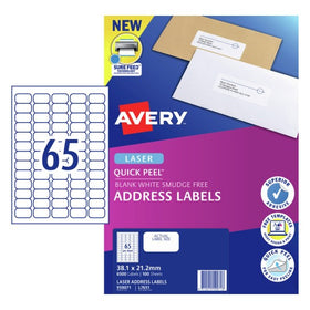 Avery Laser Address Labels 38.1x21.2mm