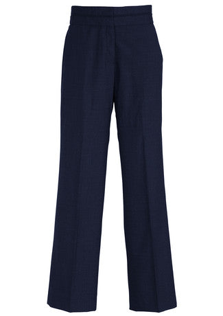 Ladies Comfort Wool Mid Rise Piped Band Pant