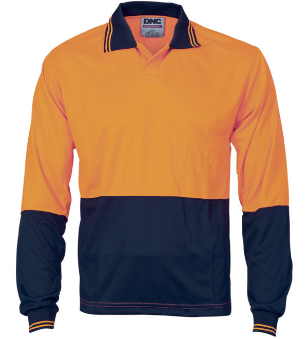 DNC HiVis Two Tone Food Industry L/S Polo