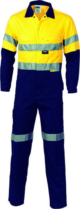 HiVis Cool-Breeze Two Tone Lightweight Cotton Coverall With 3M Reflective Tape