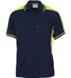 DNC Polyester Cotton Panel Shirt Sleeve Polo Shirt