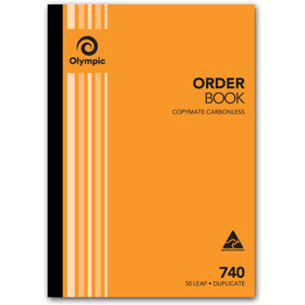 OLYMPIC 740 CARBONLESS BOOK DUPLICATE A4 297X210MM ORDER 50 LEAF