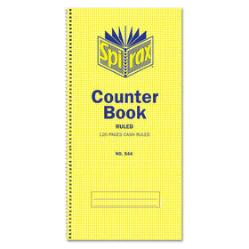 SPIRAX 544 COUNTER BOOK CASH RULED 297X135MM 120 PAGE