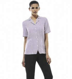 Ladies Short Sleeve Action Back Overblouse
