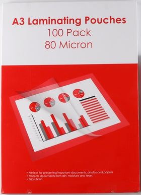 LAMINATING POUCH BASIC A3 80 MICRONS PK100