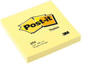 Post It 654 Notes Original Yellow Pad 100 Sheets