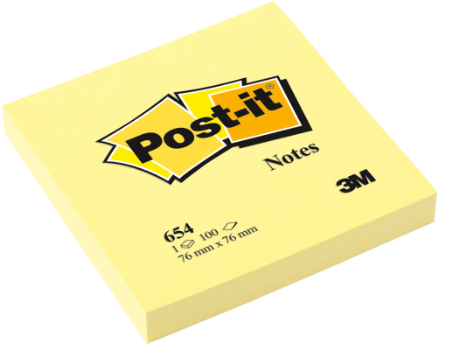 Post It 654 Notes Original Yellow Pad 100 Sheets