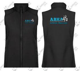 ABHA 2025 Softshell Vest – Black