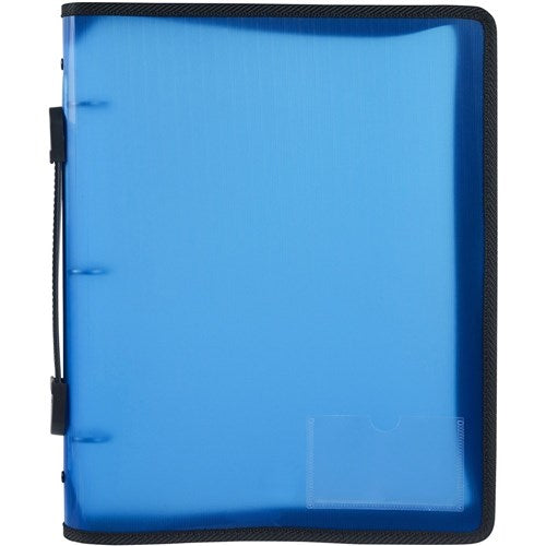 Marbig Zipper Binder With Handle A4 3 O-Ring 25mm