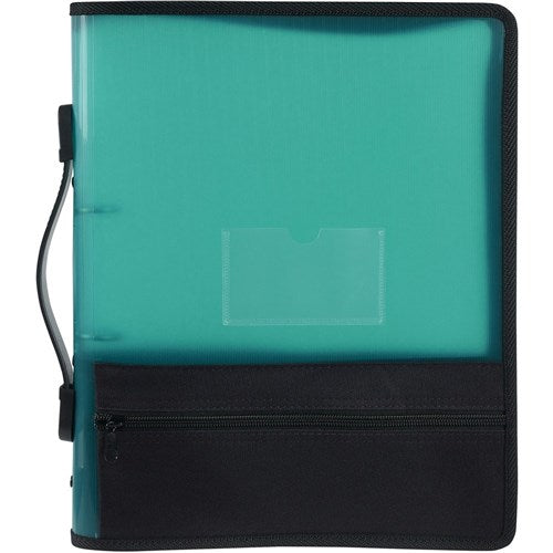 Marbig Zipper Binder With Extra Storage A4 2 O-Ring 25mm