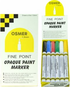 Osmer Fine Tip Paint Marker – White (1.5mm Line)