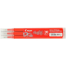 Pilot Frixion Ball 0.7mm Pen Refills – Red, Pack of 3