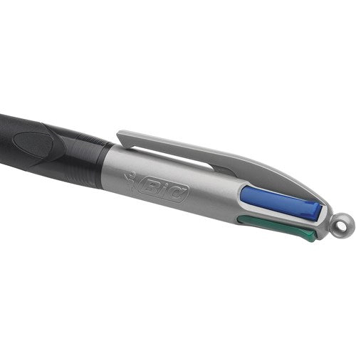 Bic 4 Colour Grip Pro Ballpoint Pen Retractable Medium 1mm