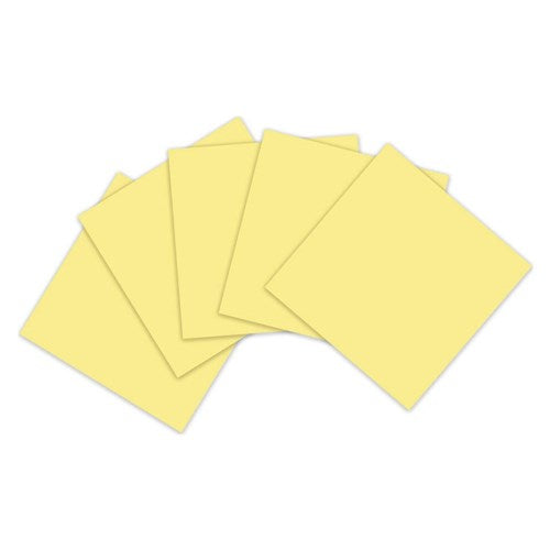 Post-It 654R-5SSCY Super Sticky Notes Recycled 76mm x 76mm Yellow Pack Of 5
