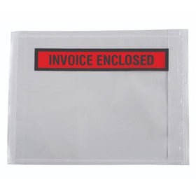 Labelopes “Invoice Enclosed” 155 x 115mm with 20mm Flap – White (Box of 1000)