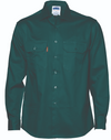 Mens HiVis Cotton Drill Long Sleeve