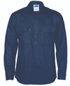 HiVis Close Front Cotton Drill Long & Gusset Sleeve