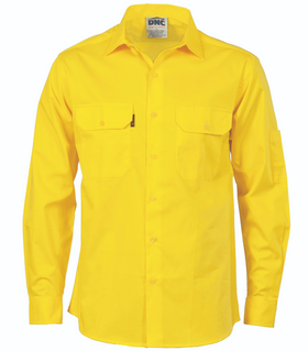 Hi Vis Cool Breeze Cotton Shirt - Long Sleeve