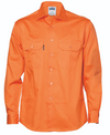 Hi Vis Cool Breeze Cotton Shirt - Long Sleeve