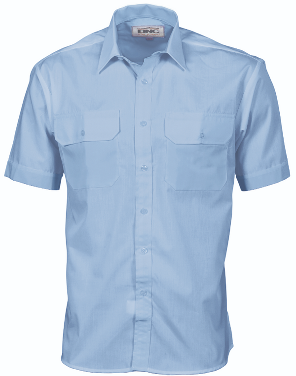 Polyester Cotton Short Sleeve Work Shirt