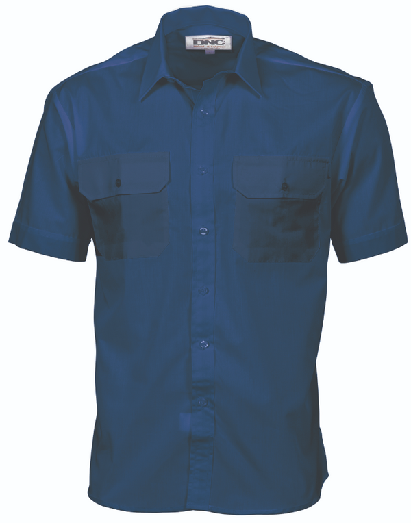 Polyester Cotton Short Sleeve Work Shirt