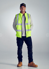 Taped Hi Vis Reversible Puffer Vest