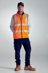 Taped Hi Vis Reversible Puffer Vest