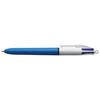 Bic 4 Colours Original Ballpoint Pens Retractable Medium 1mm Box Of 12