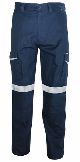 Taped Ripstop Cargo Pants With Cushioned Knee Pads