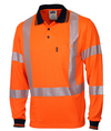Hi Vis Segmented Tape X Back Polo