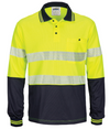 Hi Vis Segment Taped Micromesh Polo - LS