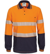 HIVIS Segment Tape Long Sleeve Cotton Jersey Polo