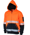 Hi Vis Segmented Tape Full Zip Hoodie