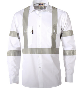 Night Worker White Shirt With CSR R/Tape