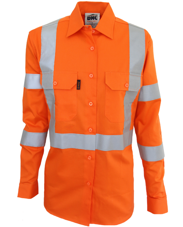 Hi Vis 3 Way Vented 'X' Back and Bio Motion Taped Shirt