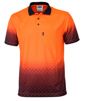 Hi Vis Sublimated Diamond Plate Polo