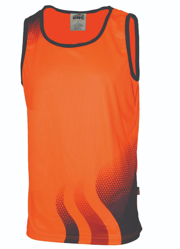 Wave Hi Vis Sublimated Singlet