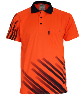 Hi Vis Sublimated Stripe Polo
