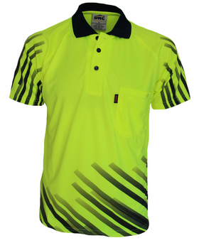 Hi Vis Sublimated Full Stripe Polo