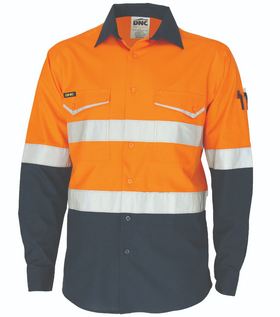 Hi Vis 2 Tone Ripstop Shirt With CSR R/Tape - L/S
