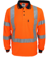 Hi Vis 'X' Back and Bio Motion D/N Polo - LS