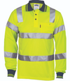 Hi Vis Shoulder Stripes Bio - Motion D/N Polo - LS