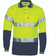 Hi Vis D/N Cool Breathe Polo Shirt With CSR R/Tape - LS