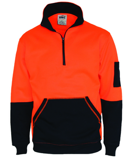 Hi Vis 1/2 Zip Super Fleecy