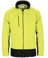 HiVis 2 Tone Full Zip Fleecy Sweat Shirt With Two Side Zipped Pockets