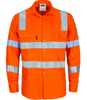 Hi Vis D/N L/W Vic Rail Cotton Shirt