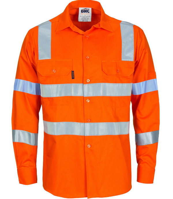 Hi Vis D/N L/W Vic Rail Cotton Shirt