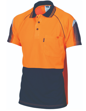 Hi Vis Cool Breathe Sublimated Piping Polo
