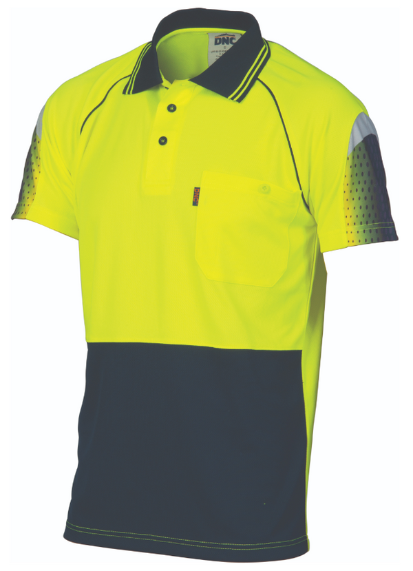 Hi Vis Cool Breathe Sublimated Piping Polo