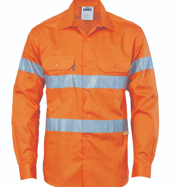 HiVis Drill Long Sleeve With Reflective Tape